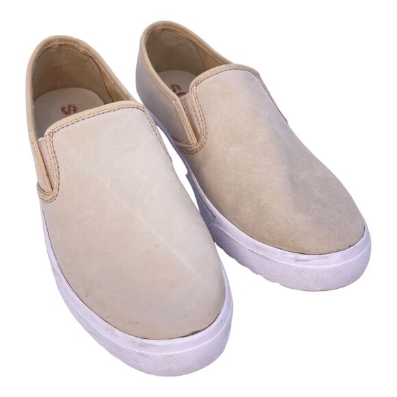 SOREL Campsneak Slip on Sneaker Causal Shoe Womens Sz 9.5 OATMEAL - Picture 1 of 6